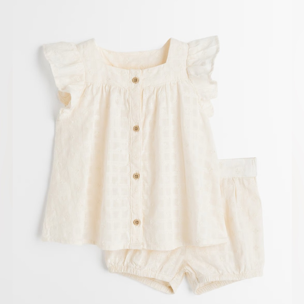 H&M Cream Kids Matching Set